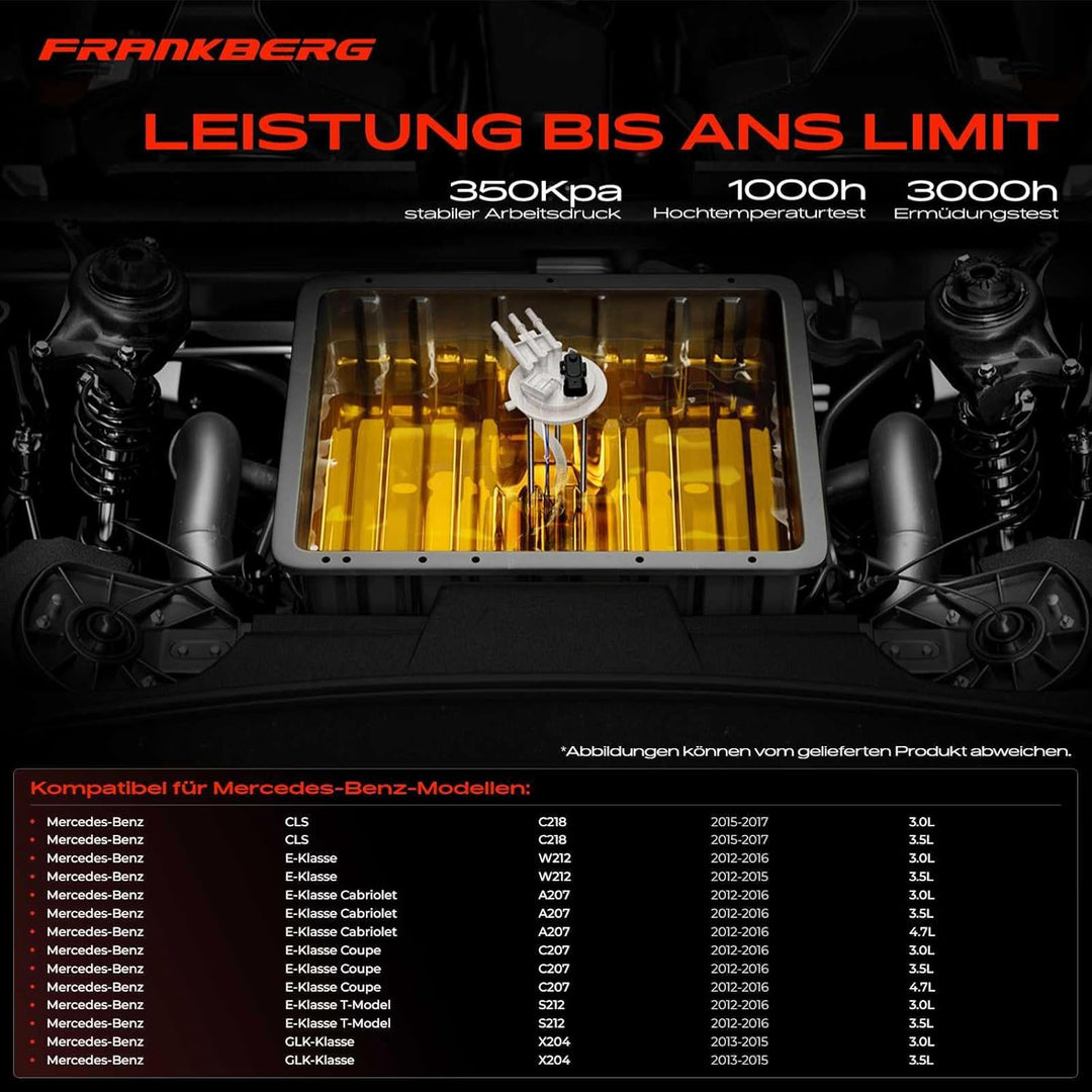 Kraftstoffpumpe für C218 CLS 400 W212 S212 A207 C207 E350-E550 X204 350 3.0L-4.7L 2012-2017 21847009