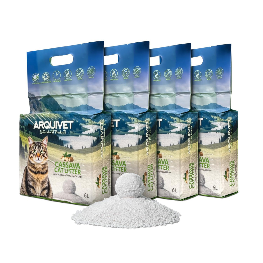 Cassava – Katzenstreu – 6-Liter-Packung (4 Stück) – ARQUIVET, 4
