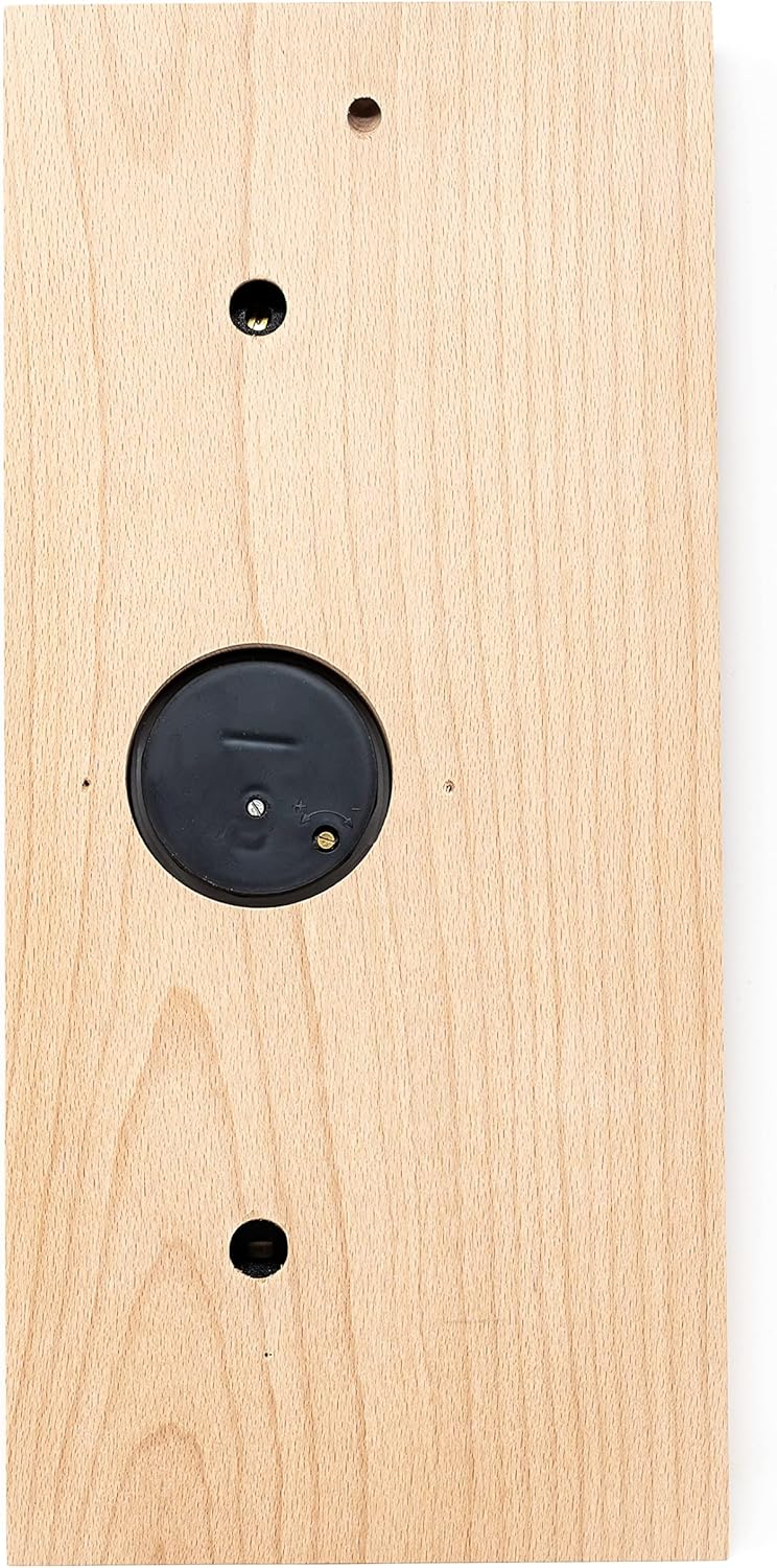 Fischer Wetterstation, Holz, Beech Wood Natural, 30 x 15.5 x 34 cm Buche-Natur, Buche-Natur