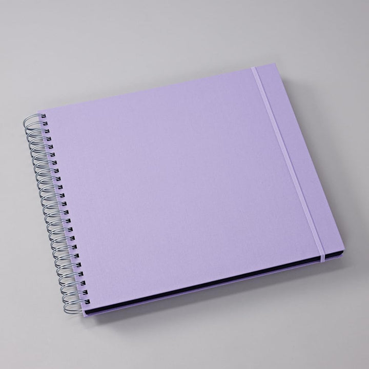 Semikolon 369973 Spiral Album Maxi Mucho - 34,5x30 cm - Fotoalbum, 90 Seiten schwarz, Fotobuch, lila