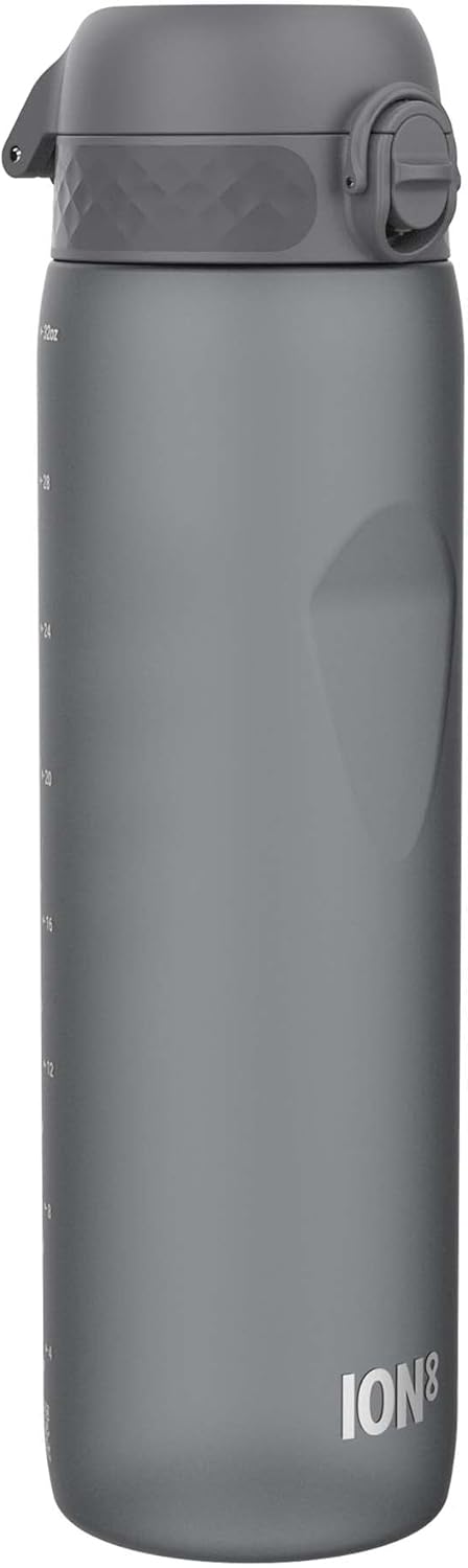 Ion8 1 Liter Trinkflasche, 1000ml, Auslaufsicher, Einhandöffnung, Sichere Verriegelung, Spülmaschine