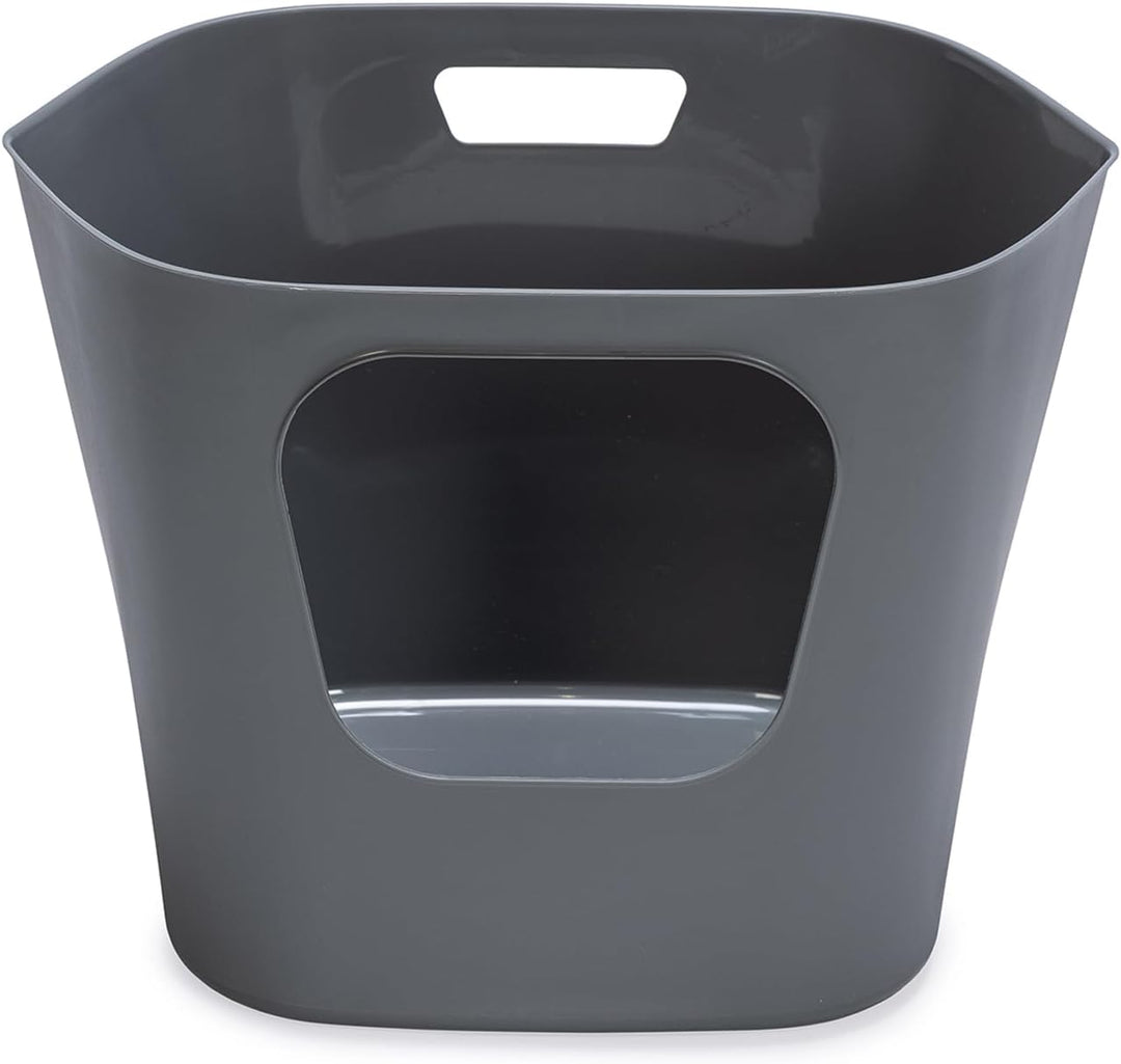 Karlie 522869 Katzentoilette Lotus Eco L: 54,4 B: 43,9 H: 40,5 cm grau