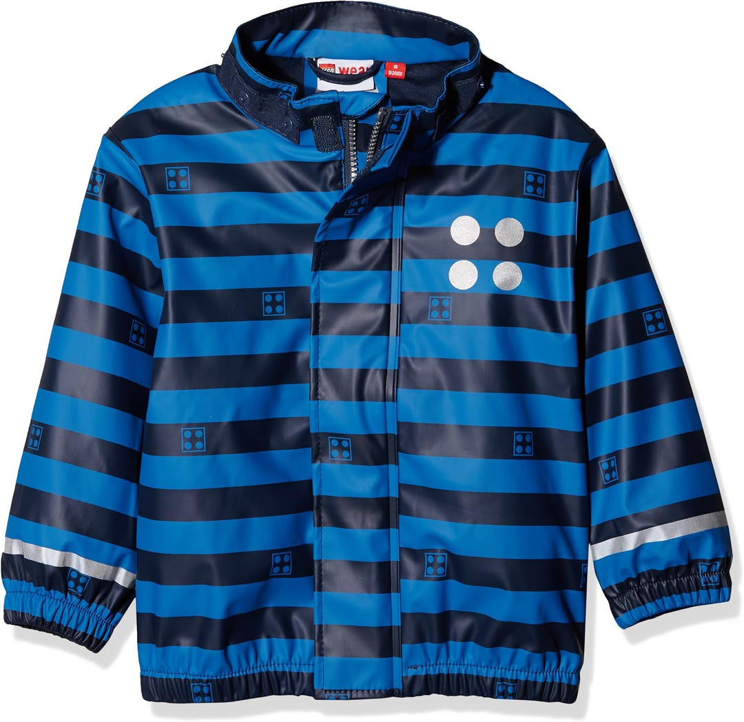 LEGO duplo Jungen JUSTICE 102 - Regenjacke Blau (Dark Navy 589) 98, Blau (Dark Navy 589) 98