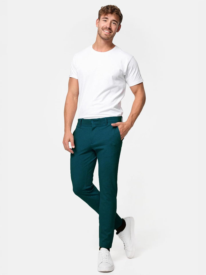 Indicode Herren Rodekro Performance Pants | Chinohose Herrenhose Super Stretch Stoffhose Bequeme Bus
