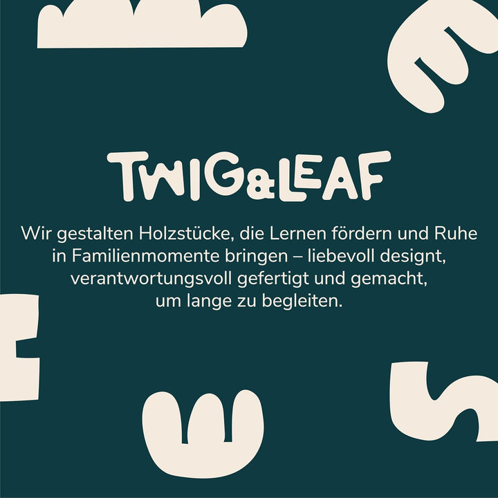 Twig &amp; Leaf Wandregal Kinderzimmer 2er Set aus Massivholz, Schweberegal Holz für Bücher &amp; Spielzeug,