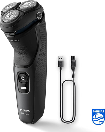 Philips Shaver Series 3000 – Elektrischer Nass- und Trockenrasierer für Männer, mit SkinProtect-Tech