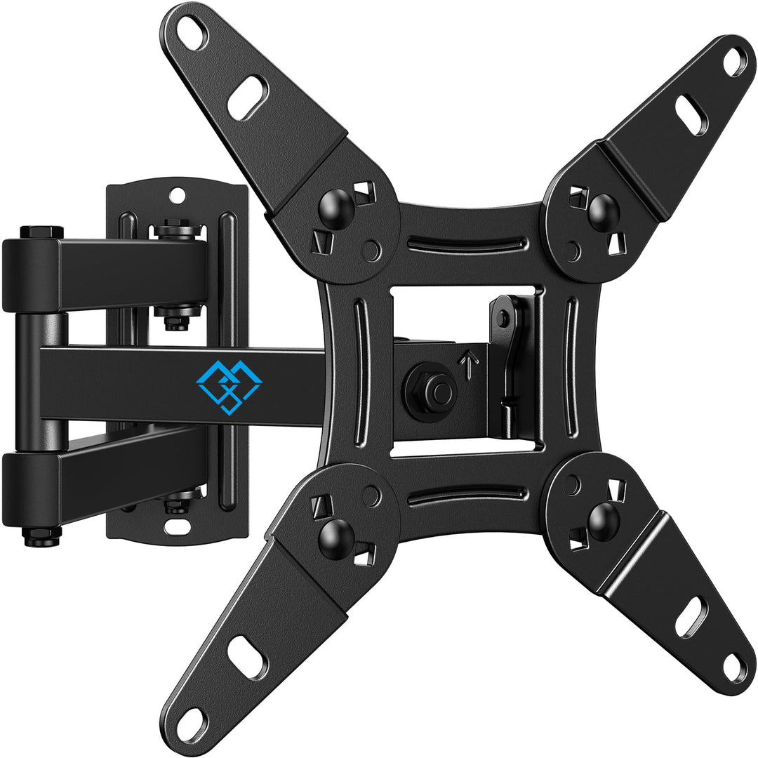 PERLESMITH TV Wandhalterung, Schwenkbare Neigbare TV Halterung für 13-43 Zoll Flach & Curved Fernseh