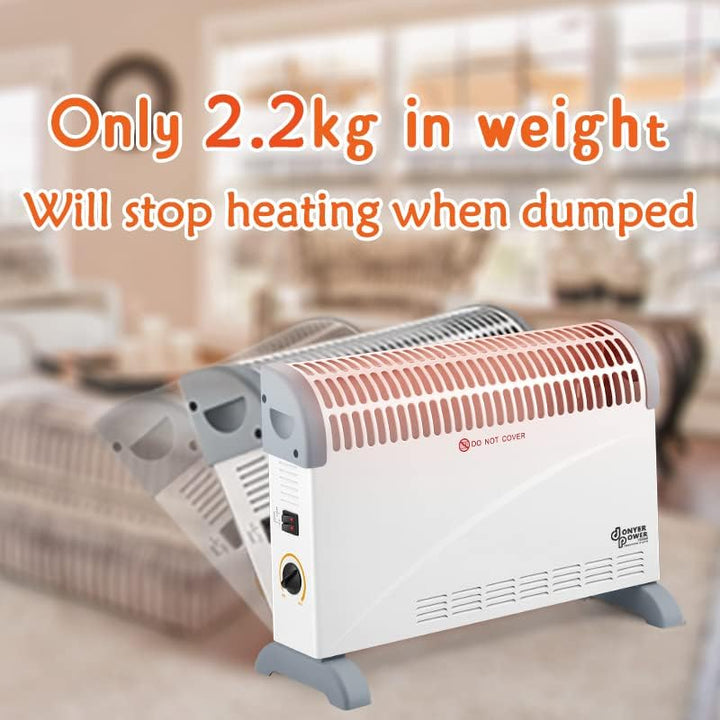 DONYER POWER Elektrischer Konvektor-Heizkörper Raumheizung Ölfreier Heizkörper Grey, Grey