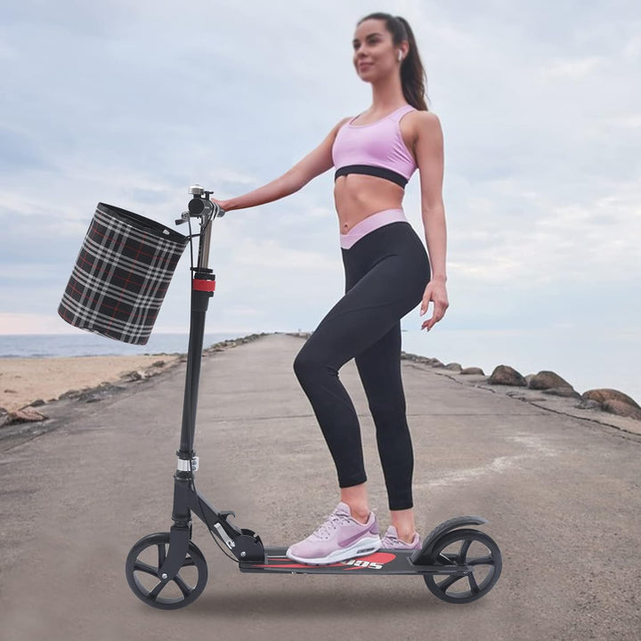 Tretroller Klappbar,City Scooter Roller fur Erwachsene Kinder Höhenverstellbar mit breiter &Dicker P