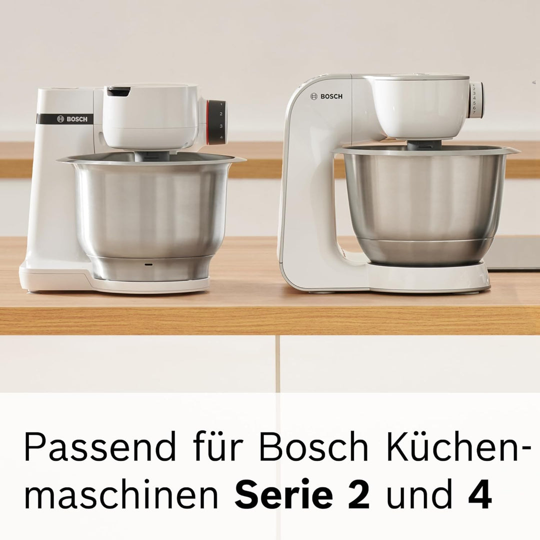 Bosch MUZ45SV2 Spritzgebäckvorsatz, für Fleischwolf, perfekt zum Backen, vier Formen, Edelstahl, pas