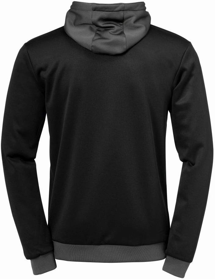 uhlsport Unisex Kinder Offense 23 Multi Hood Jacke Kinder Jacke, Schwarz/Anthra/Limonengel