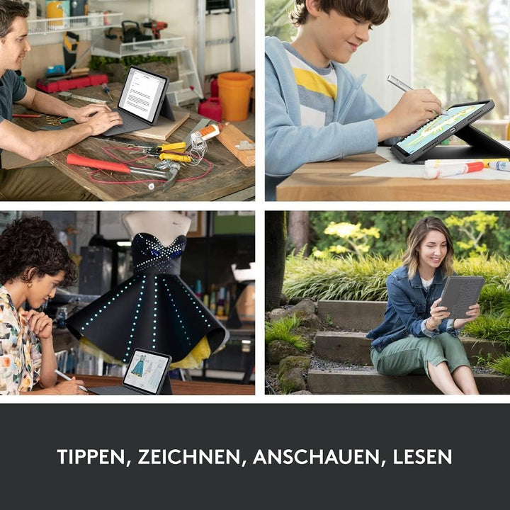 Logitech Rugged Folio für iPad (10. Generation) – Schutzcase mit Smart Connector und strapazierfähig