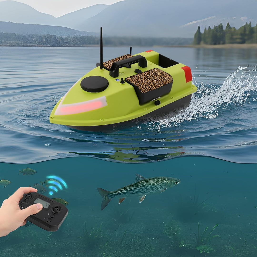 600M GPS Köderboot,GPS Köderboot,Karpfenangeln Fischfinder Boot,Akustischer Tiefenfinder LCD Fischfi