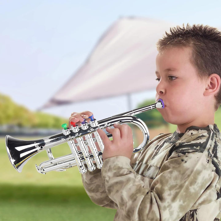 Kinder Trompete Musiktrompete | Musikinstrument Blasinstrument für Kinder | Lerninstrument zum Lerne