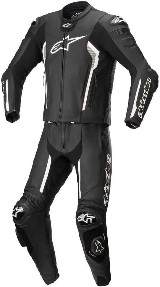 Alpinestars Missile V2 2-Teiler Motorrad Lederkombi (Black/White,52)