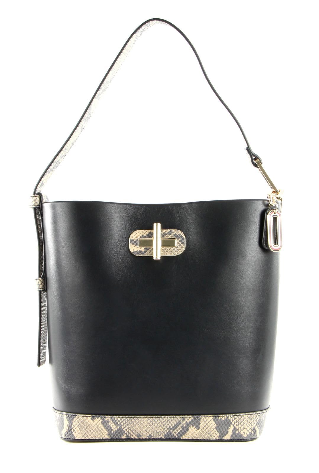 Tommy Hilfiger Leather Statement Bucket Black