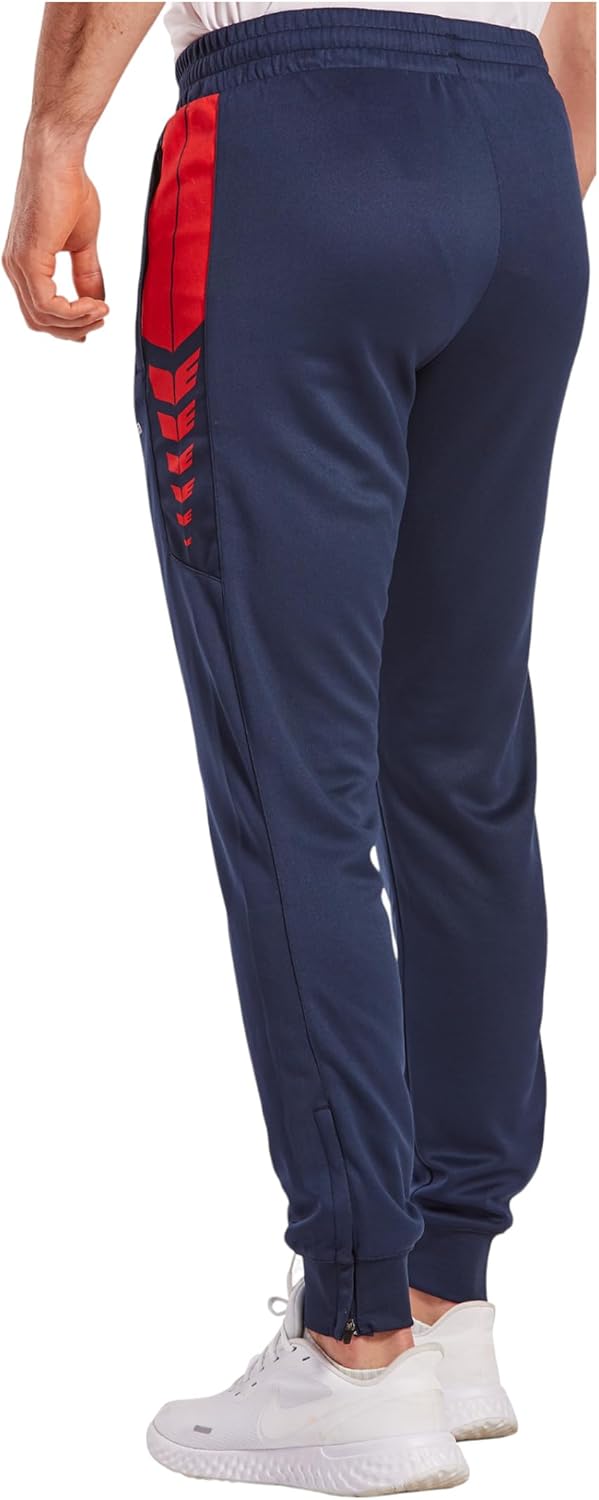 Erima Herren Trainingshose Six Wings Funktionelle M New Navy/Rot, M New Navy/Rot