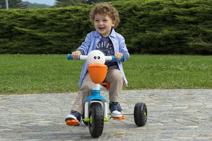 Chicco Pelikan Kinderdreirad, Dreirad für Mädchen und Jungen mit höhenverstellbarem Lenker, Sicherhe