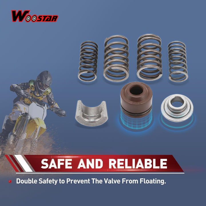 WOOSTAR Zylinderkopf 66mm Ventilbaugruppe Ersatz für 70ccm 90ccm 110ccm Taotao Roketa Sunl Chinesisc