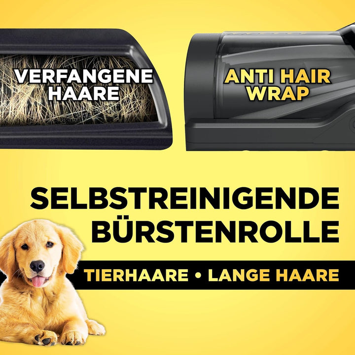 Shark PowerPro Akku-Staubsauger freistehend, bis 50 Min. Laufzeit, kabellos, beutellos, für Tierhaar
