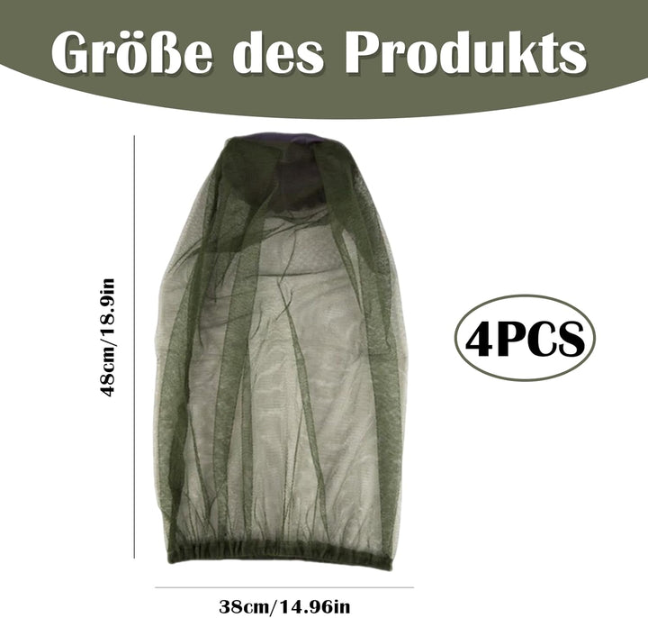 5 Stück Mückennetz Kopf, Mückenschutz Schottland, Moskitonetz Kopf, Mückenschutz Outdoor Kopfnetz, H