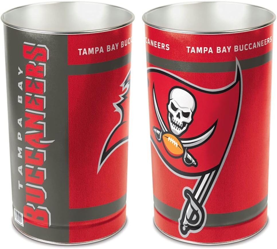 WinCraft Team Effort NFL Wastebasket Tampa Bay Buccaneers, Tampa Bay Buccaneers