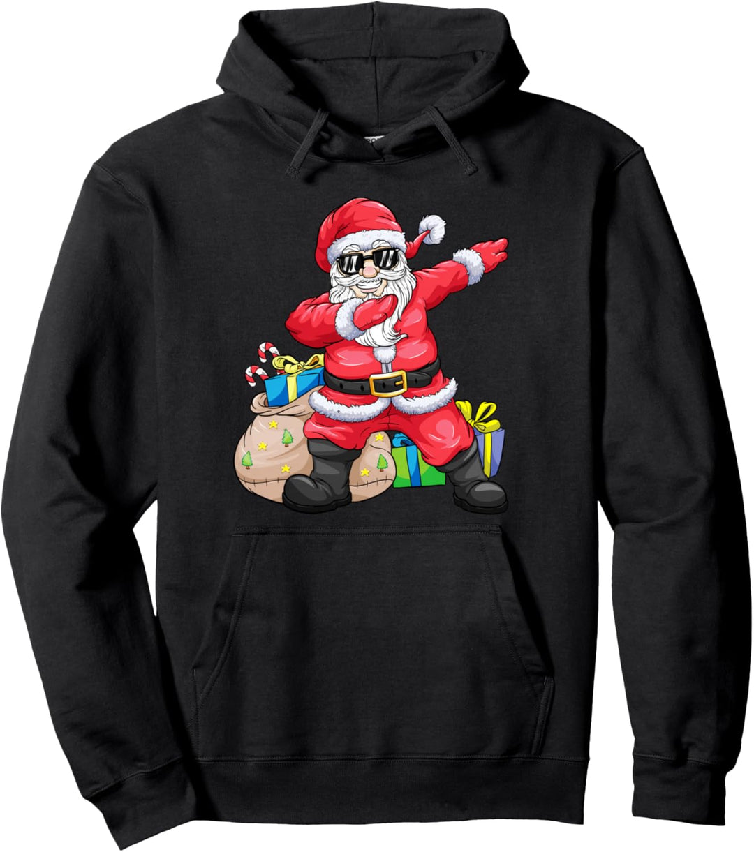 Cooler dabbender Weihnachten Nikolaus Weihnachtsmann Pullover Hoodie
