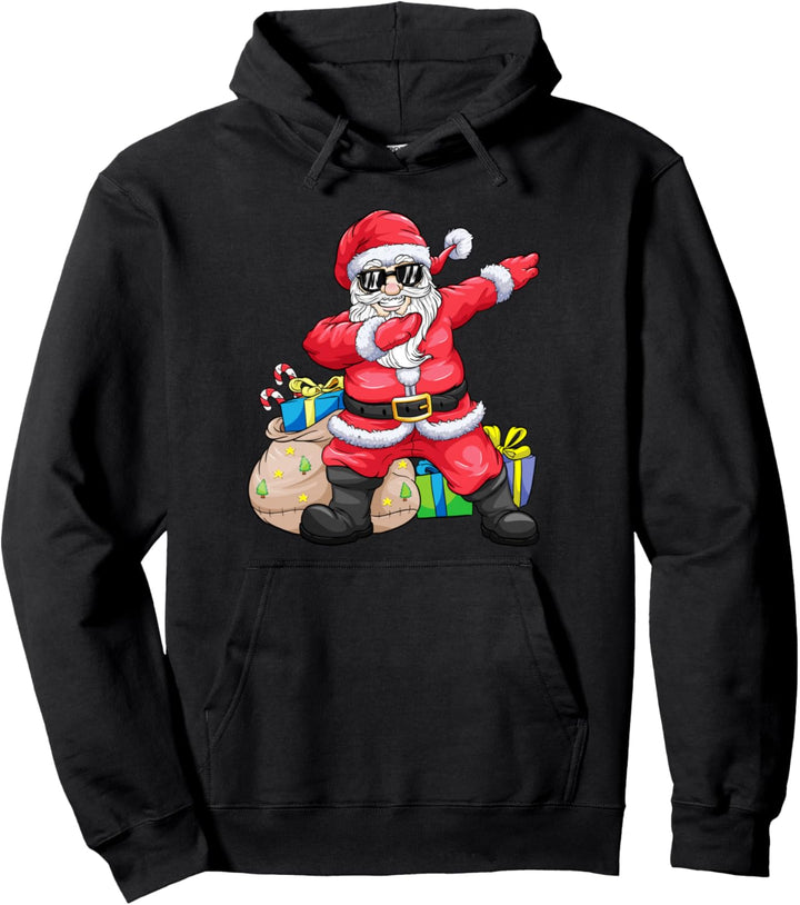 Cooler dabbender Weihnachten Nikolaus Weihnachtsmann Pullover Hoodie