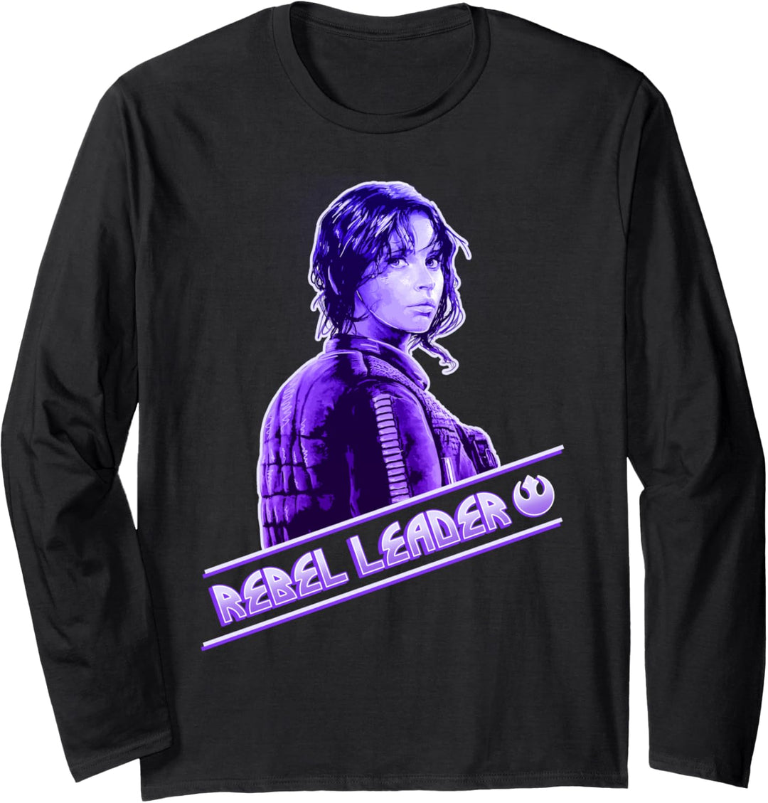 Star Wars Rogue One Jyn Rebel Leader Langarmshirt