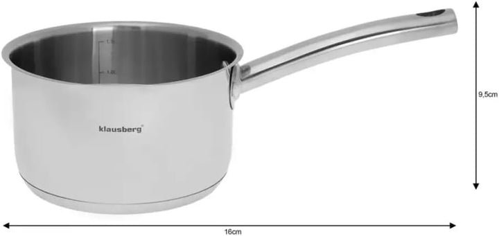 Kochtöpfe Kochtopfset Topfset 9 Elemente Klausberg KB-7215 Stahl 18/10