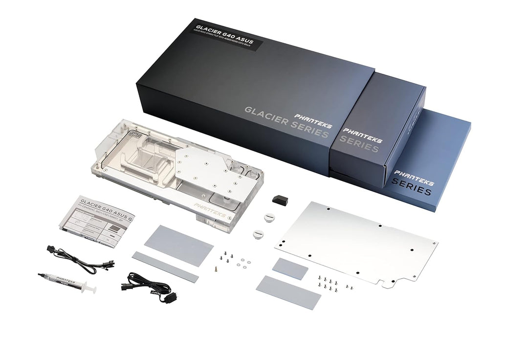 Phanteks RTX 4080/90 Wasserblock inkl. Backplate für Asus, D-RGB - chrom