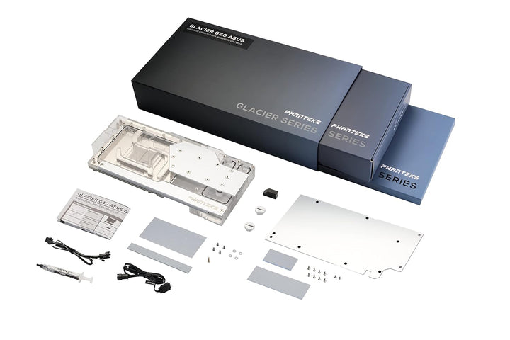 Phanteks RTX 4080/90 Wasserblock inkl. Backplate für Asus, D-RGB - chrom