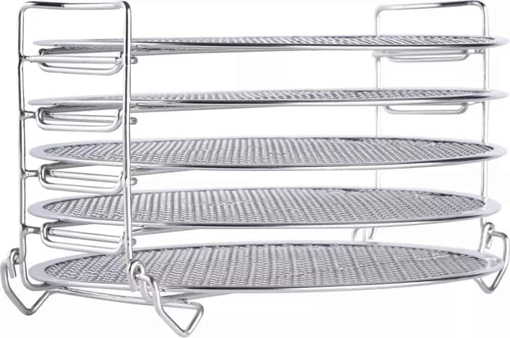 Ziva Instant Topf Edelstahl Wäscheständer - 5 Schichten - Geeignet für Crisp 8 Liter
