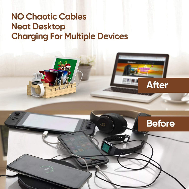 Mobile Phone Charging Station USB Charger Multiple Charging Station for Multiple Devices Smartphone