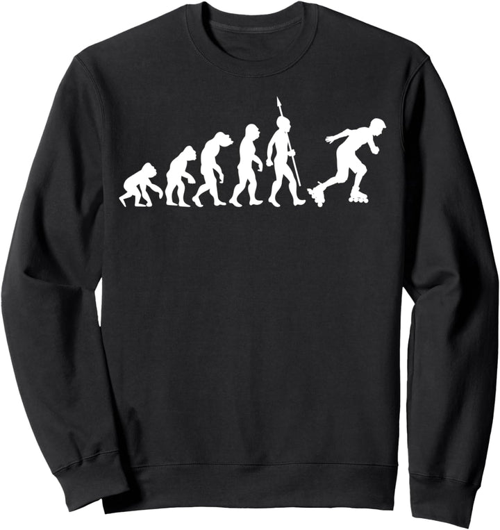 Inlineskater Inlineskating Inlineskates Evolution Lustig Fun Sweatshirt