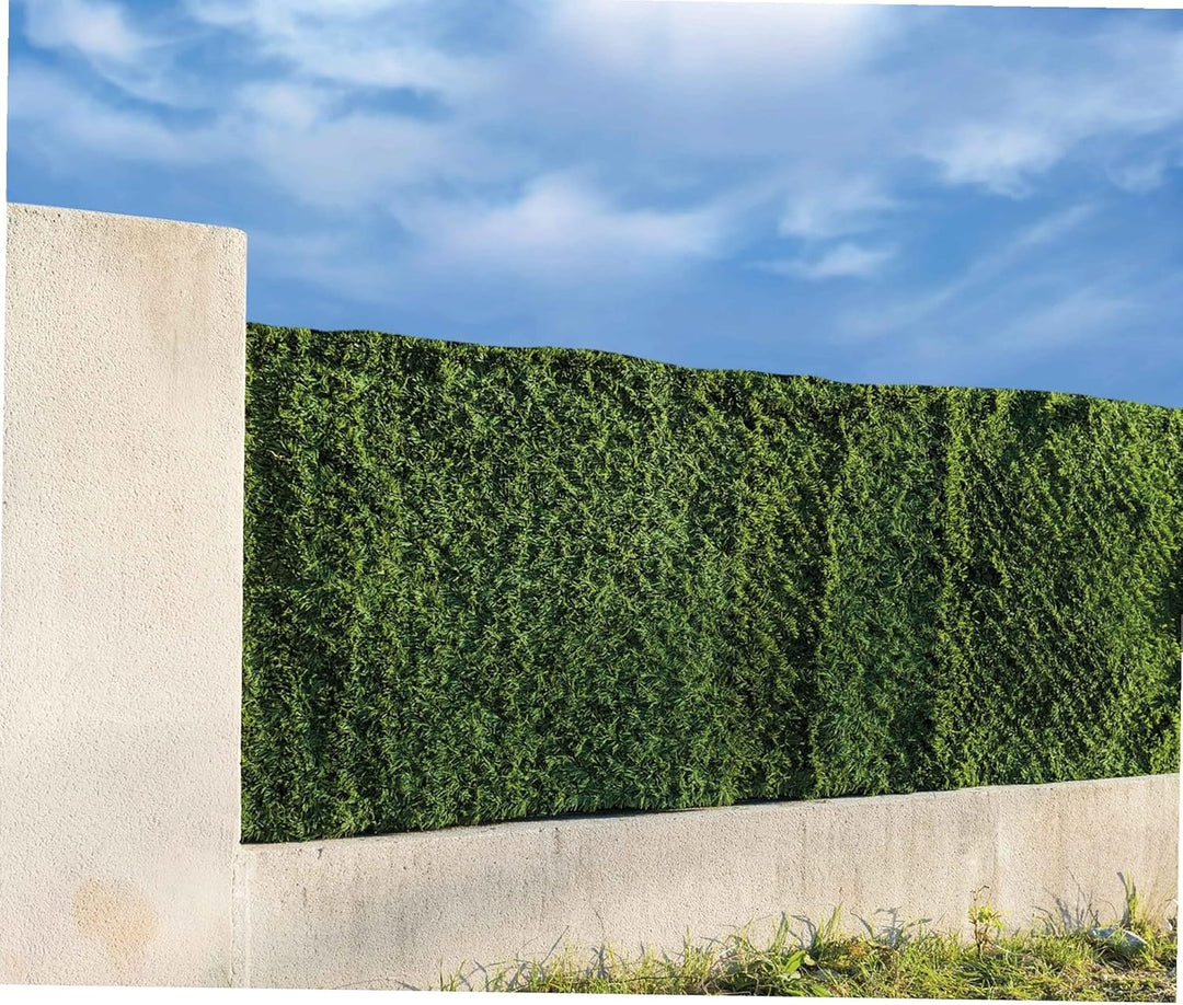 WerkaPro 11099 Künstliche Hecke, 1,2 x 3 m, UV-behandelt, grün, 1,2 x 3 m