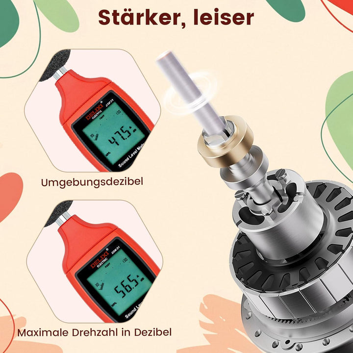 Delanie Professioneller Nagelfräser 35000 U/min, Wiederaufladbarer Fräser für Gelnägel Nagellack, El