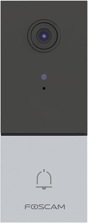 FOSCAM VD1 4MP Dual Band WiFi Video Doorbell with Wide Angle Lens, Two-Way Audio, Compatible with Al