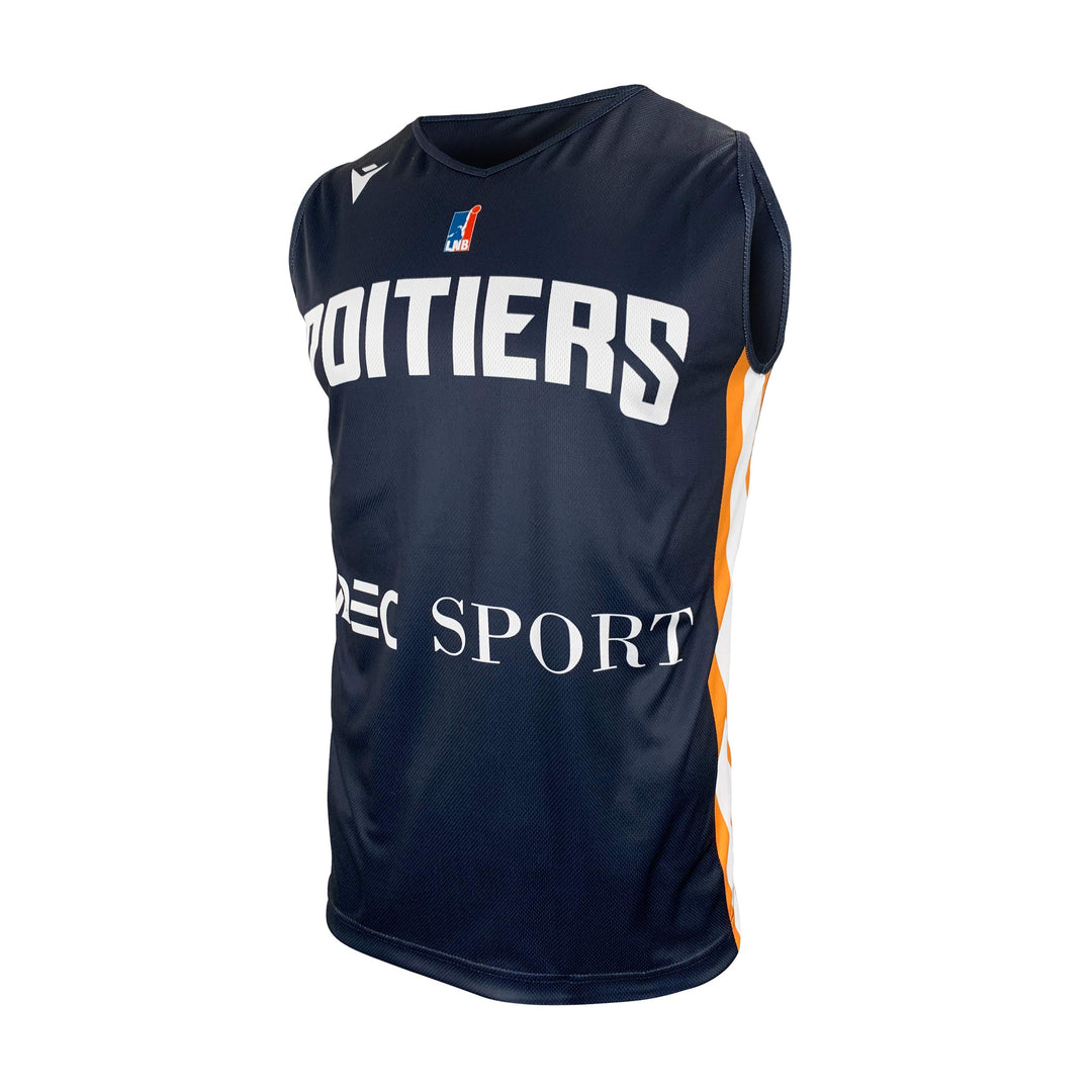 Poitiers Basket 86 Unisex Poitiers Maillot Officiel Extérieur 2019-2020 Outdoor XL Blau, XL Blau