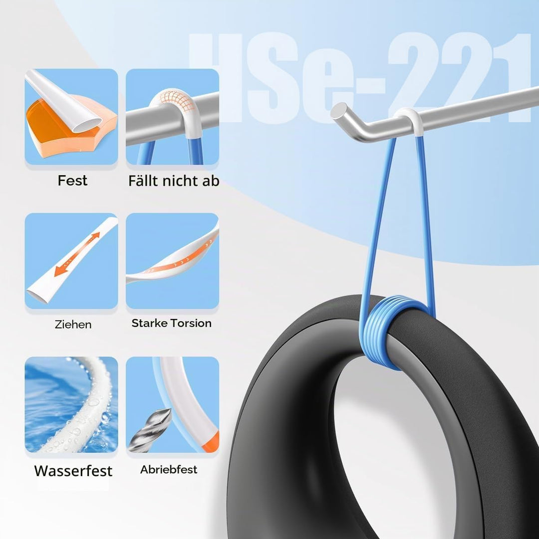HSE221 Schrumpfschlauch 8.8mm x 1.5m, Kompatibel mit Brother P touch Schrumpfschlauch HSe-221 8.8mm