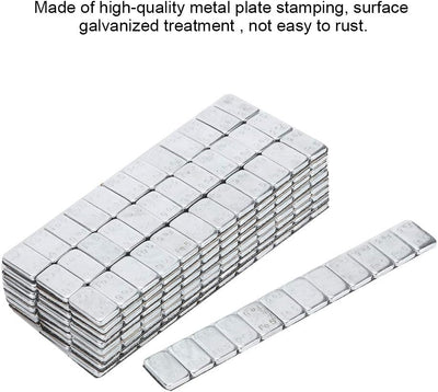 25 Riegel 60g Klebegewichte Auswuchtgewichte mit Shovel, 5g x 12 Abrisskante Kunststoffbeschichtet S