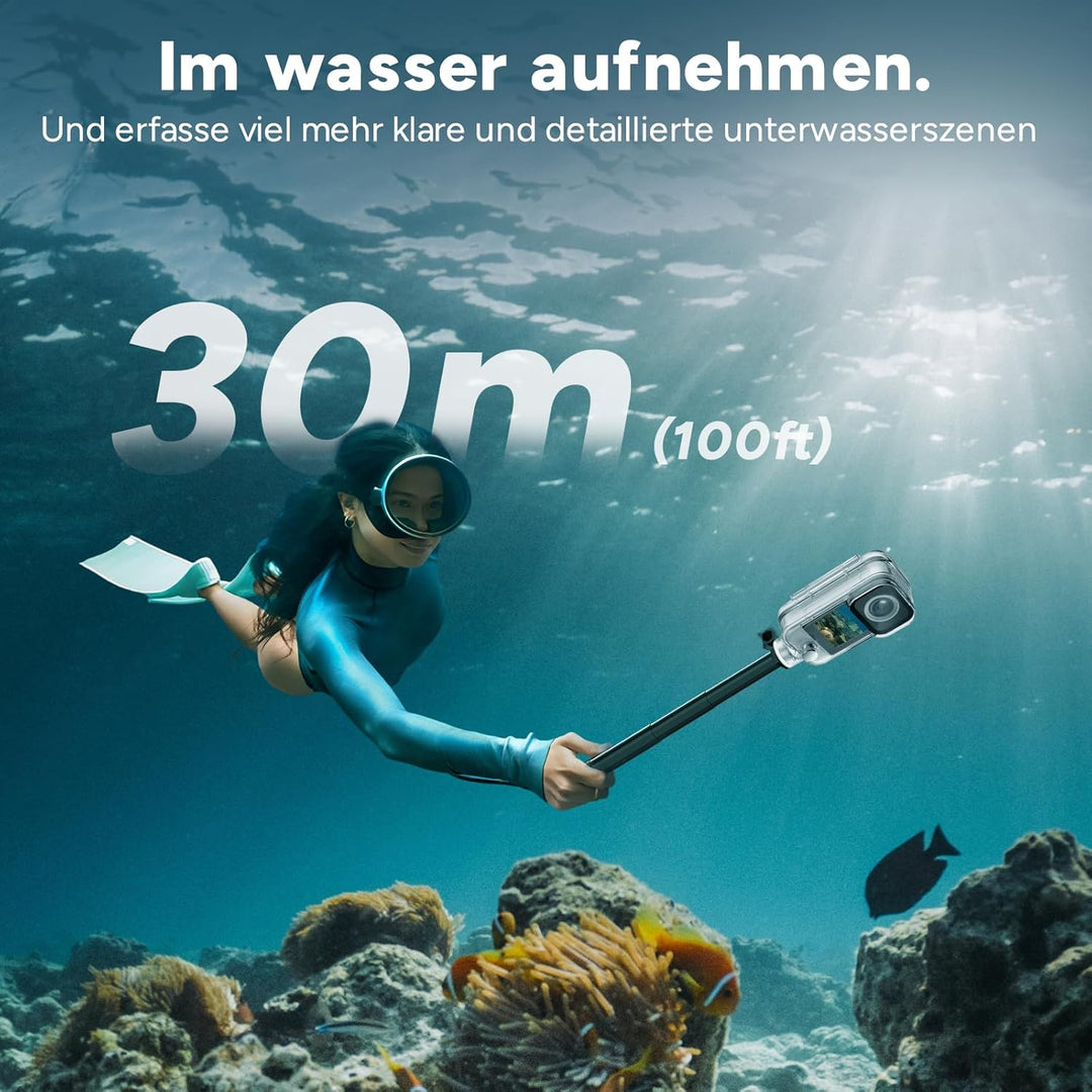 SJCAM C300 Actionkamera 4K, 7 Stunden Akkulaufzeit, 6-Achsen-Stabilisierung, Dual-Touchscreen-Sportk