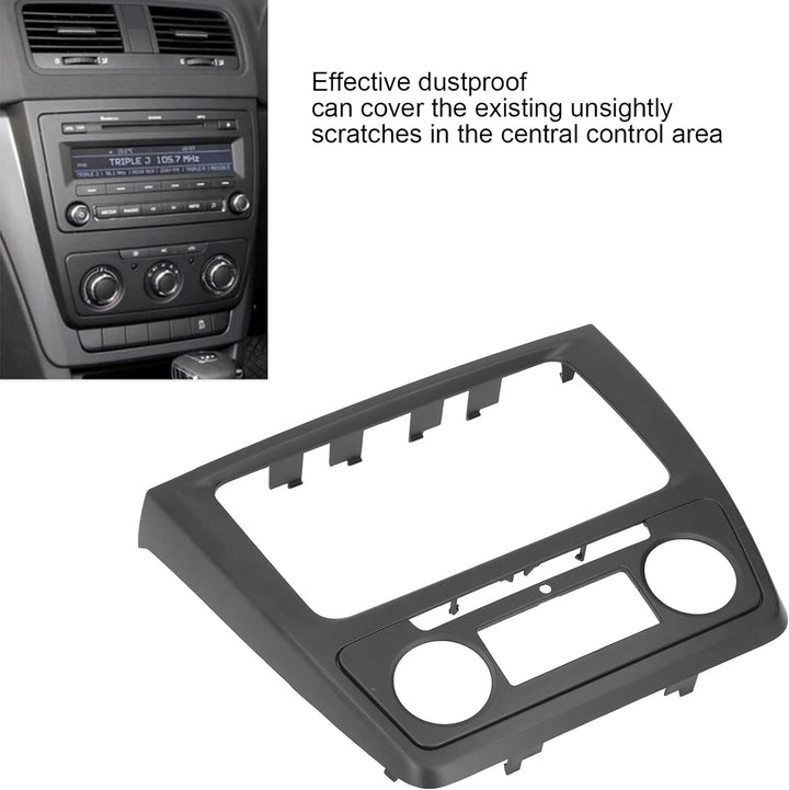 Radio-Faszienspieler, Autoradio Rahmen Blende 2DIN Radio Frontplatte ABS-Autoverkleidungsersatz für