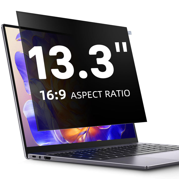 Blickschutzfolie für 13,3 Zoll Laptop 16:9 Sichtschutzfolie,Abnehmbar sichtschutz, Anti Blaulicht Bl
