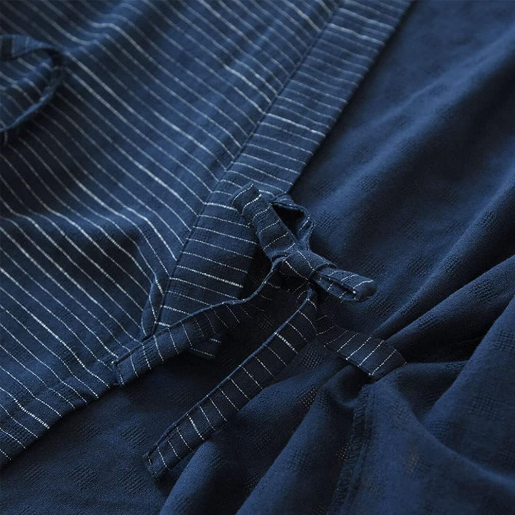 un-brand Japanischer Kimono-Baumwoll-Hanfu-Pyjama-Anzug für Herren in Übergrösse Taoistische Kleidun