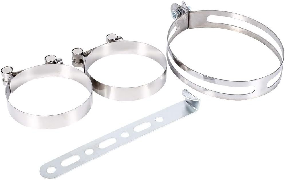 DEWIN Luftfilter,Ansaugluftfilter Universal Car 3" Kohlefaser Kaltluftfilter Kit mit Beiliegendem An