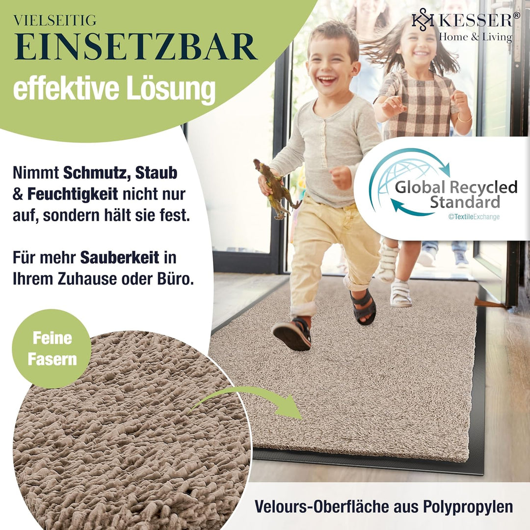 KESSER Schmutzfangmatte, Profi Fussmatte in vielen Grössen, Türmatte, Teppich, Fussabtreter &amp; Fussab