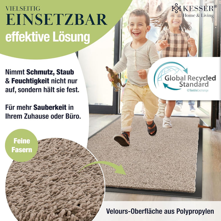 KESSER Schmutzfangmatte, Profi Fussmatte in vielen Grössen, Türmatte, Teppich, Fussabtreter &amp; Fussab