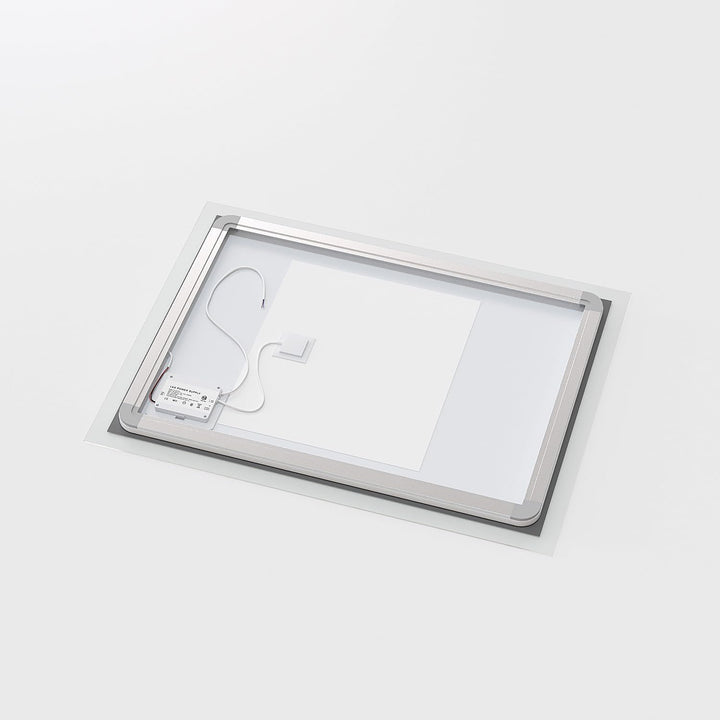 AQUABATOS® Badspiegel LED Beleuchtung Wandspiegel Dimmbar Badezimmerspiegel mit Touchschalter (60 x