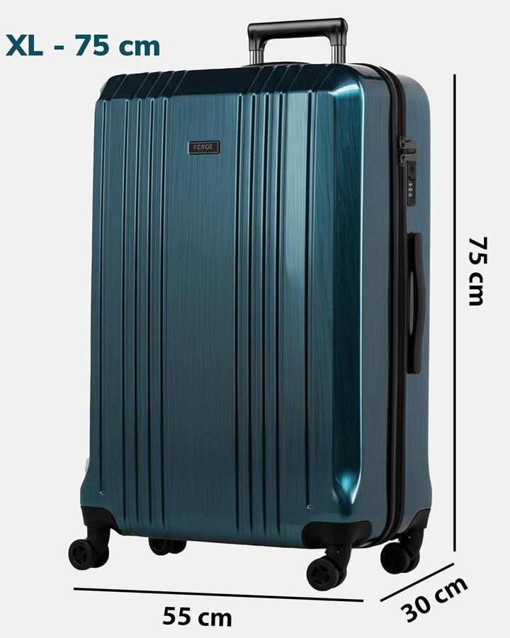 FERGÉ XL Grosser Koffer Hartschale mit TSA Schloss Cannes Rollkoffer Reise-Koffer 77 cm Hartschalenk